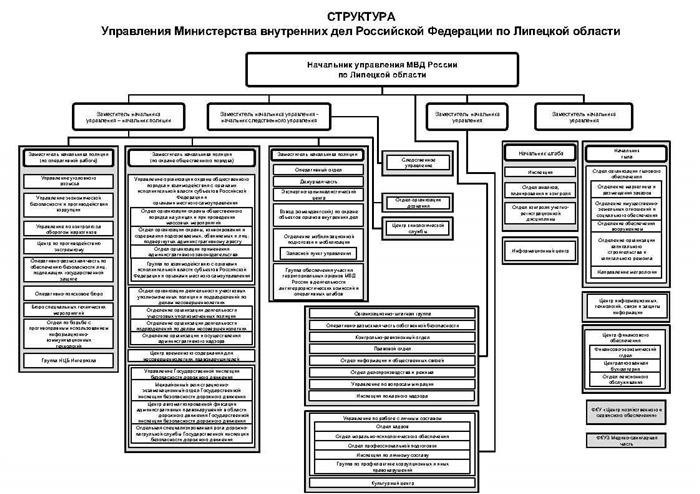 Структура Министерства внутренних дел по Липскому району.