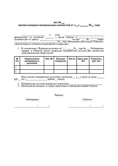 Обязательные данные сторон