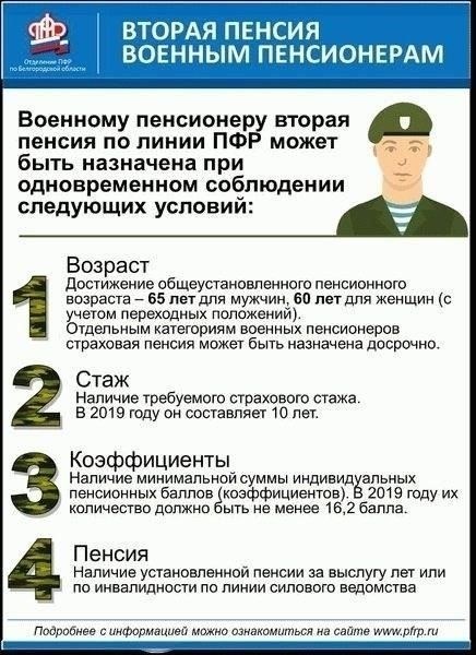 Критерии досрочного получения пенсионного пособия для военнослужащих